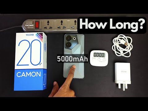 Tecno Camon 20 Pro charging experiment