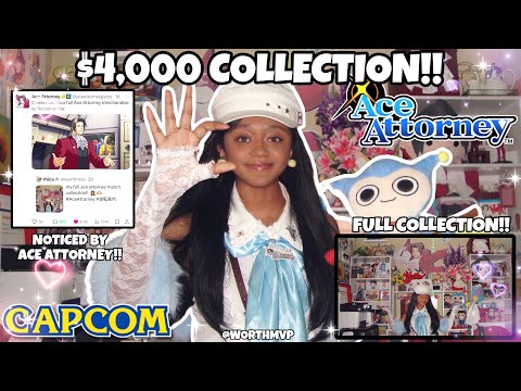 My HUGE Ace Attorney Merch Collection Tour! (+ GIVEAWAY!!) ⚖️ 80+ Official Items!!