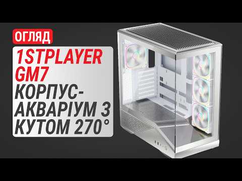 Корпус 1stPlayer GM7-BK-3FN7R-1FN7 Black