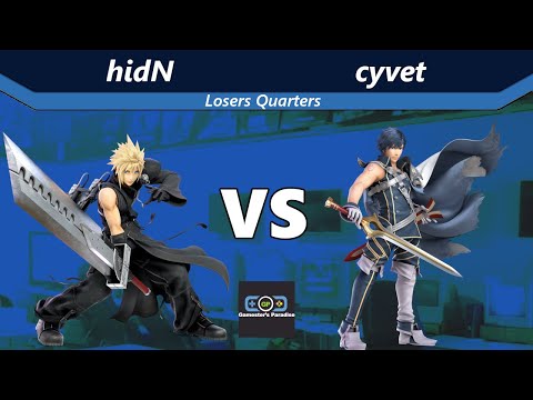 Gamester's Paradise #6 - hidN (Cloud) vs cyvet (Chrom) - Losers Quarters - SSBU