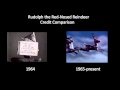Rudolph The Red Nosed Reindeer Credit Comparison 1964 Vs 1965 Present