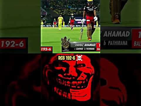 CSK ROCKED RCB SHOCKED 😯