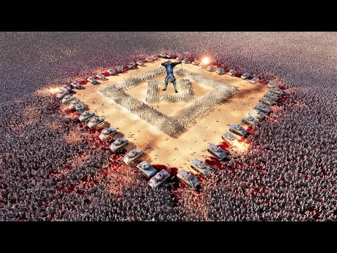 Can Super Archer, Modern Soldiers & Tanks Survive 1 MILLION Zombies - UEBS 2 | Battle Simulator 2