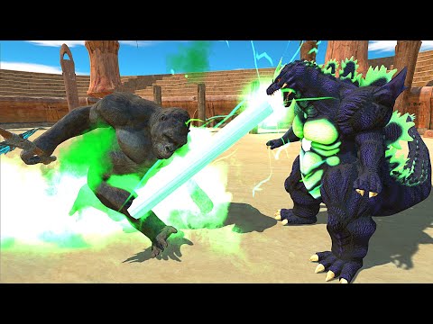 SUPER GODZILLA vs KING KONG AT THE ARENA - Animal Revolt Battle Simulator
