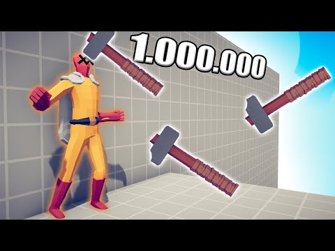 1.000.000 DAMAGE HAMMER 1 vs 1 TOURNAMENT - TABS | Totally Accurate Battle Simulator 2023