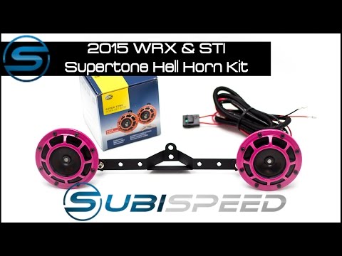 SubiSpeed - 2015 WRX Complete Hella Horn Kit Installation
