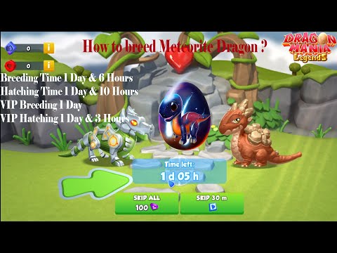 How to breed Meteorite Dragon ?  -  Dragon Mania Legends - Gameplay Part 1644 HD