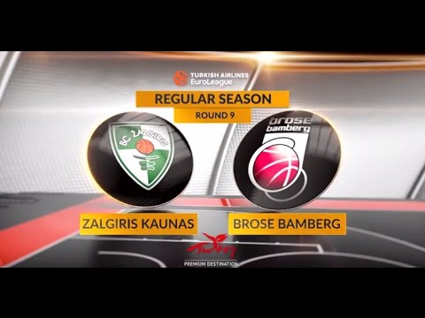 EuroLeague Highlights RS Round 9: Zalgiris Kaunas 86-72 Brose Bamberg