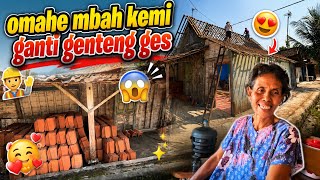 ALHAMDULILLAH MBAH KEMI GANTI GENTENG OMAH GES-Nek udan ben ora bocor meneh😇🥰🤲🏼👷‍♂️
