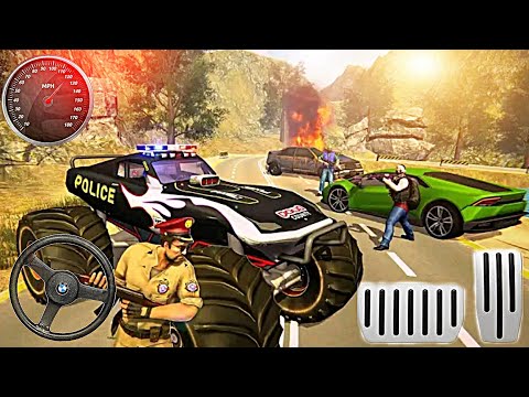 Us Police Monster Truck Gangster Car Chase Game #03 - Police Car Games - Android Gameplay