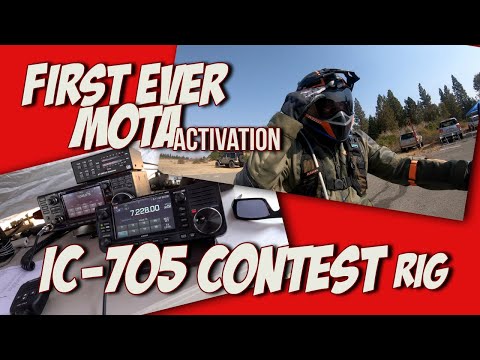 10 Watts & No Tuner? - IC-705 Ham Radio rocks it in a contest and first ever MOTA
