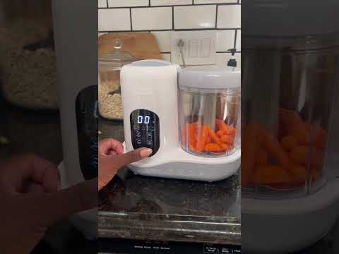 Make your own baby food at home with this simple steam and puree baby food blender