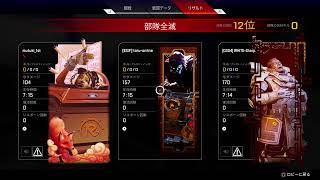 【Apex 】ソロマスターの道　声カスカスでごめんごめんねー