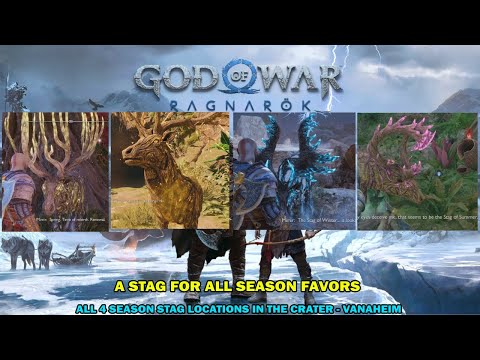 God of War Ragnarok walkthrough - A Stag for all seasons - All 4 season stags locations