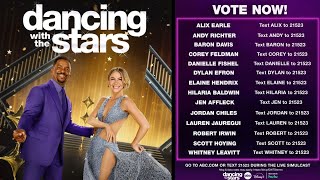 DWTS VOTE: Dancing with the Stars 2025 Voting Number List | Season 34