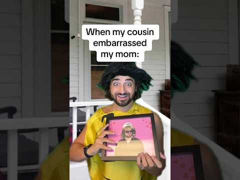 When my cousin embarrassed my mom 😳 #comedy #shorts