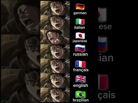 Levi Screams "Kenny" in 7 Different Languages!!!