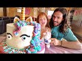 5 YEARS OLD Unicorn Birthday Cake Hidden Presents Surprise Party Inside An Abandoned Mansion