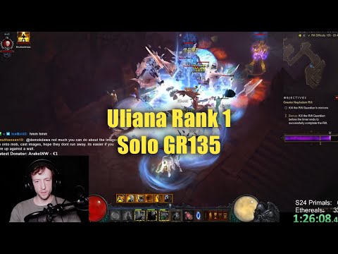 Uliana Rank 1 - GR135 Solo BLASTED (Monk Season 24)
