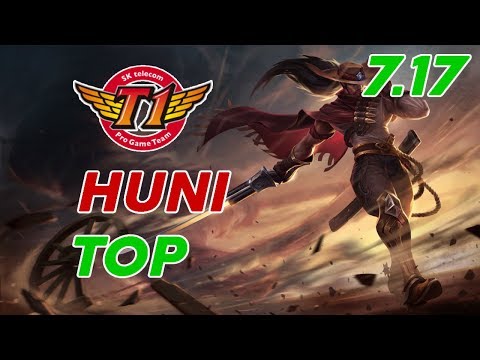 SKT T1 Huni Yasuo Top Patch 7.17