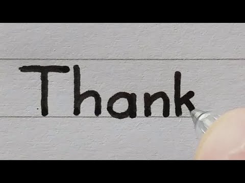 How to write "Thank you" in 10 languages with a gel pen