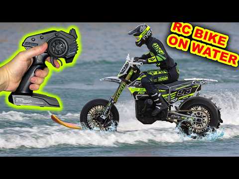 RC Motorbike Lake Crossing attempt