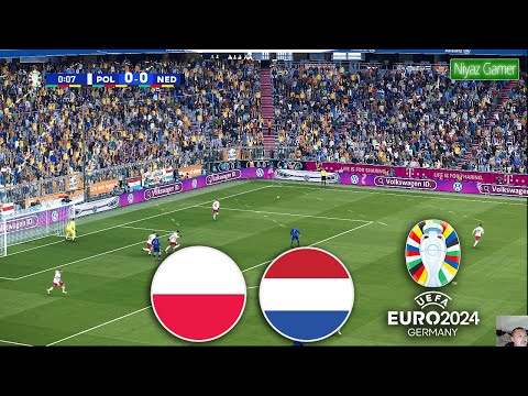 Poland vs Netherlands | UEFA EURO 2024 | Full Match Streaming | PES