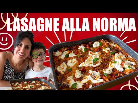 LASAGNE ALLA NORMA | Ricetta Siciliana Facile e Gustosa con Melanzane, Ricotta e Pomodoro 🍆🍝
