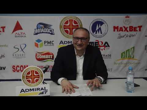 Press konferencija KK Mladost KK Sloboda (91:87) 24.kolo Admiralbet KLS 2022