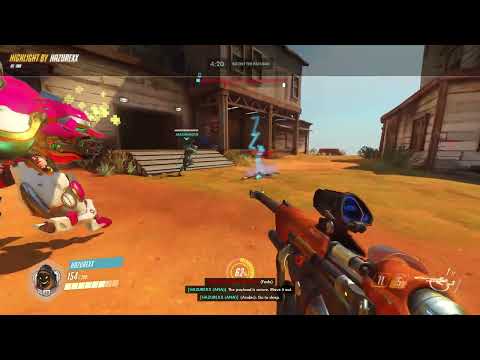Overwatch: Ana. GOOD! genji. my genji walk passed sleeping tracer_22-02-13_16-38-30