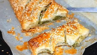 בקלי קלות-מאפה גבינות ותרד (ליהי קרויץ - מטבח בקלי קלות) - התמונה מוצגת ישירות מתוך אתר האינטרנט יוטיוב. זכויות היוצרים בתמונה שייכות ליוצרה. קישור קרדיט למקור התוכן נמצא בתוך דף הסרטון