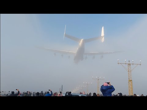 Amazing landing An-225 in Rzeszow EPRZ 09.01.2022
