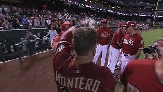 D-backs walk off in 10th on Montero's homer