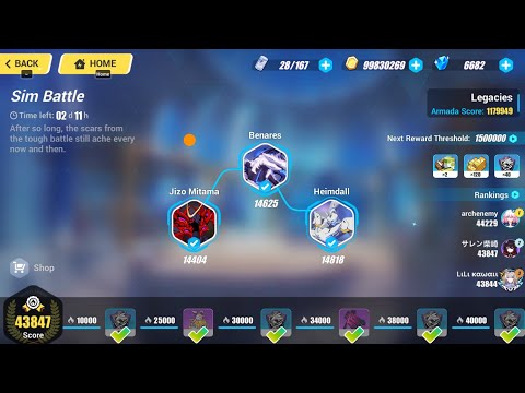 Honkai Impact 3 SIM Battle vs Jizo Mitama Trial Valk