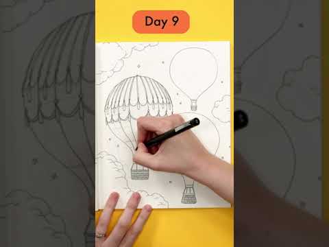 Hot Air Balloon Drawing Ideas