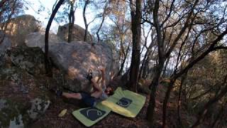 Video thumbnail of Dipòsit d'arbres, 6b. Can Camps