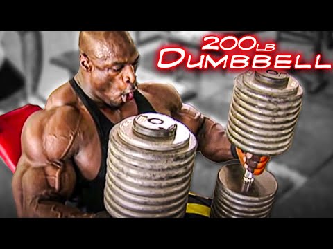 RONNIE COLEMAN 200lb Dumbbell Press | CHEST DAY
