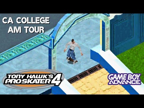 Tony Hawk's Pro Skater 4 (GBA): CA College Amateur Tour - All Goals and Collectibles