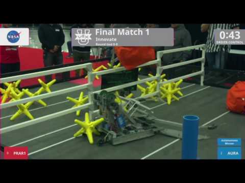 2017 VexU Worlds Div Final 1 (Innovate) - PRAR vs AURA