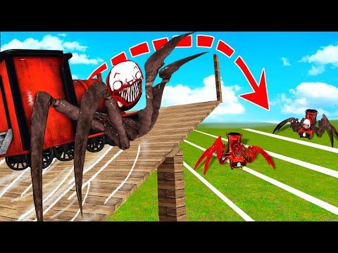 Who has the Longest Jump in CHOO CHOO CHARLES?! (Charles, Mega Charles, Thomas)