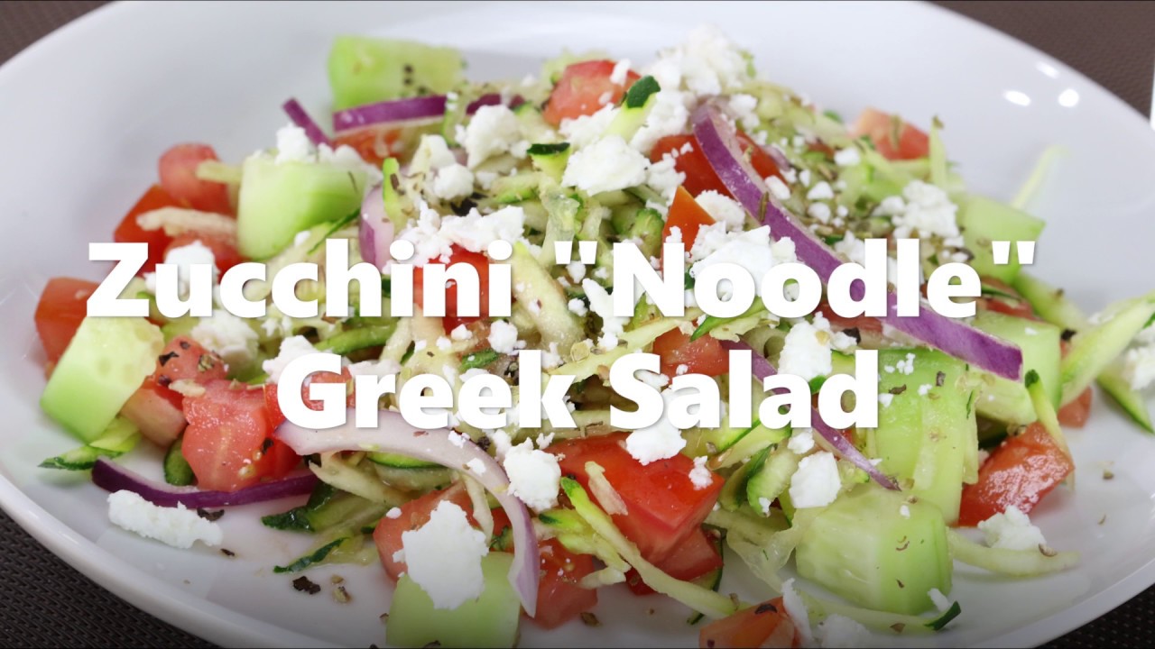Zucchini Noodle Greek Salad