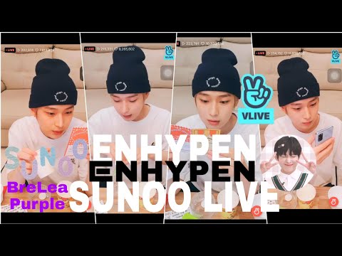 Enhypen Sunoo live on VLive | Sunoo live