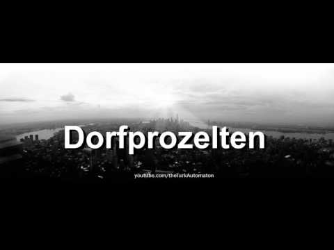 How to pronounce Dorfprozelten in German