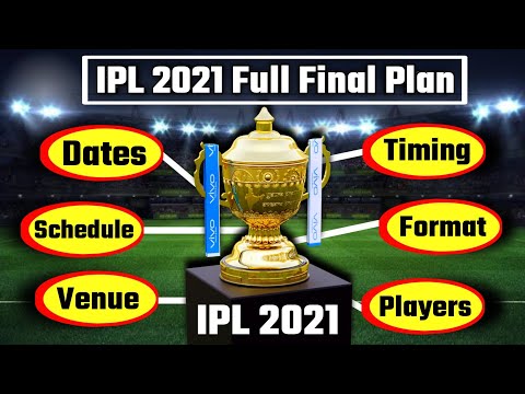 Full Plan of IPL 2021 - Starting Date, Timing, Venue, Format, Schedule, Players Availability