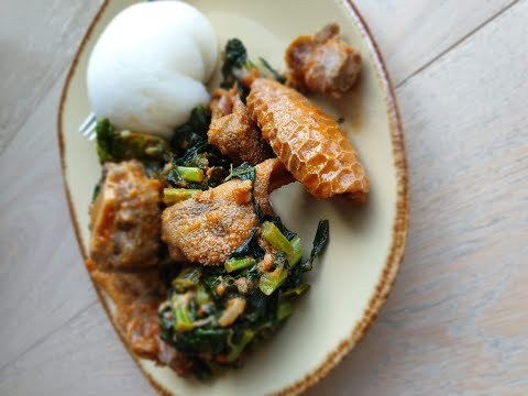 Leafy Beefy "Highfields" Stew (Beef and Green Vegetables Stew from Zimbabwe, Mustard Greens Recipe)