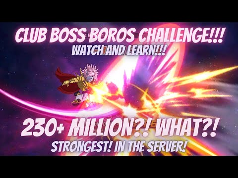 Challenging Club Boss Boros! 230+ Million Per TRY?! Already?! One Punchman The Strongest