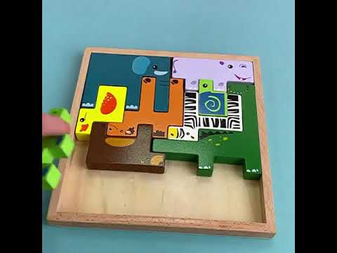 Puzzle D'animaux Montessori | Lumiino