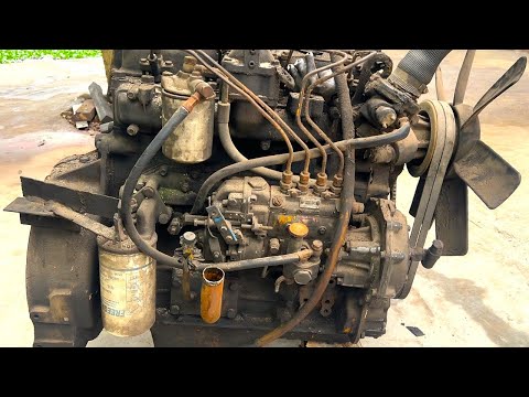 Iron Monster Resurrection: Reviving a Large Komatsu Wheel Loader Engine After Years of Abandonment