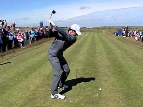 RORY MCILROY 3 WOOD DOWN LINE SCOTTISH OPEN ROYAL ABERDEEN 2014