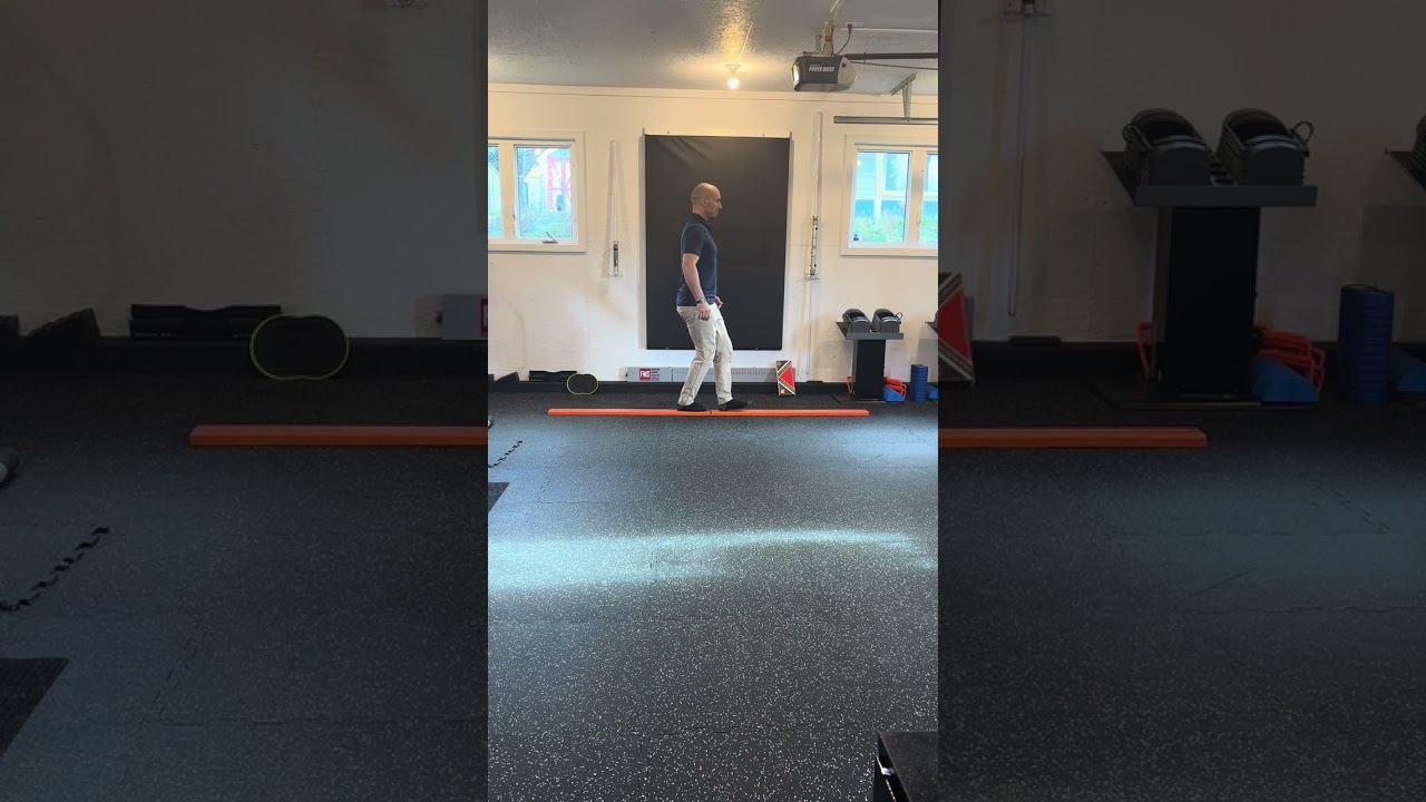 5. Balance Beam High Knees Forward Walk (Side View)